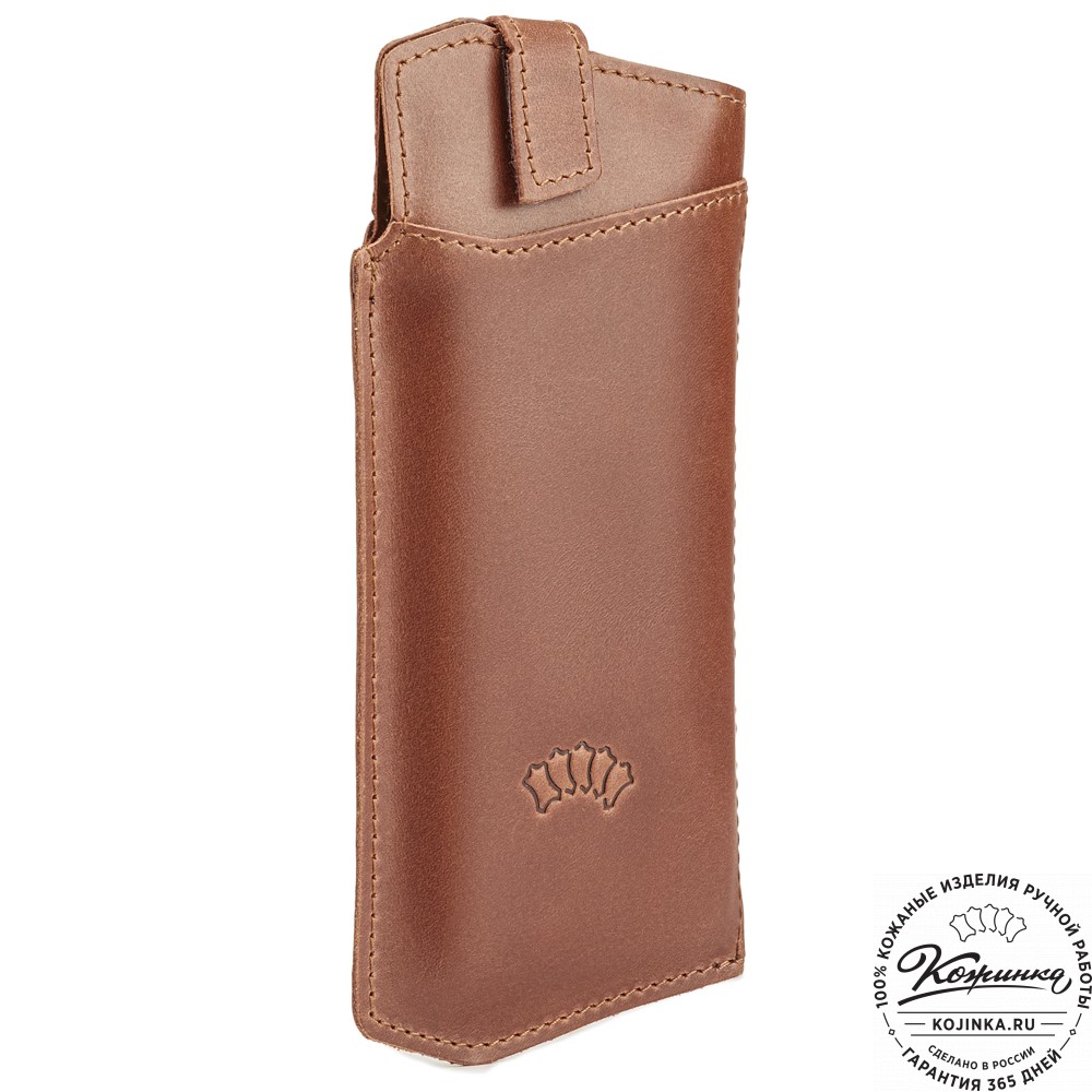 Кожаный футляр для очков "Египет" (коричневый)
