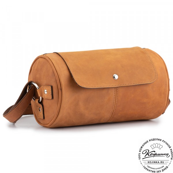 Кожаная сумка "Джерри" (коричневый крейзи). фото 1