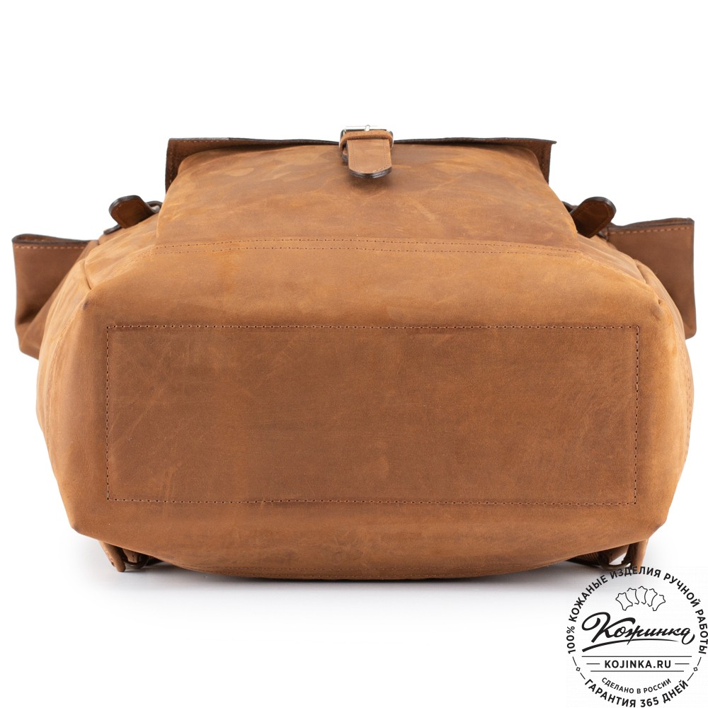 Мужской кожаный рюкзак "Орландо" (коричневый крейзи)