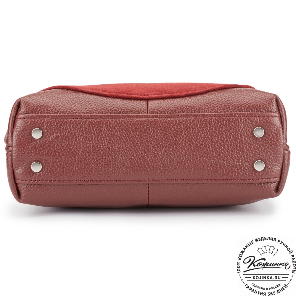 Женская кожаная сумка "Валери" (бордо)