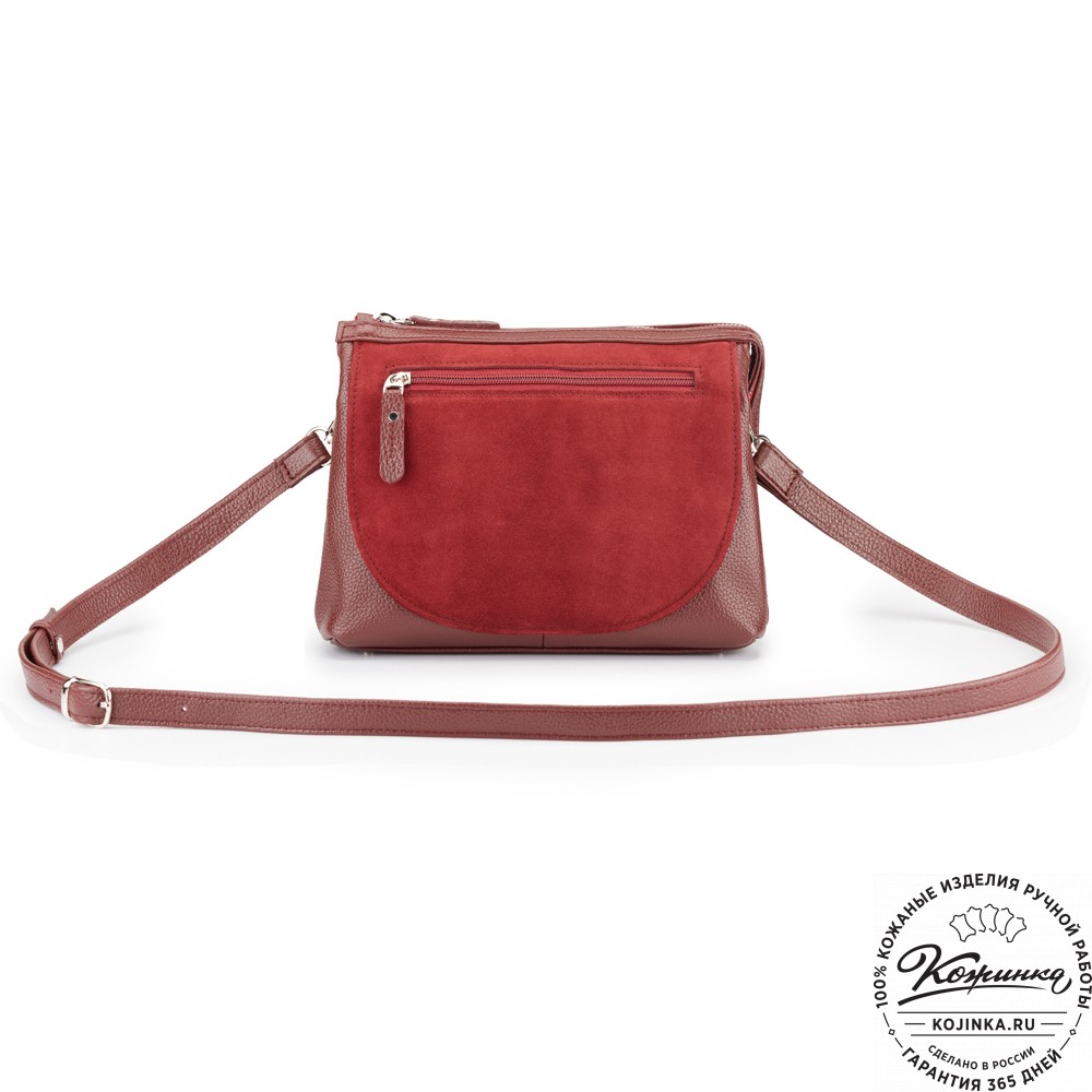 Женская кожаная сумка "Валери" (бордо)