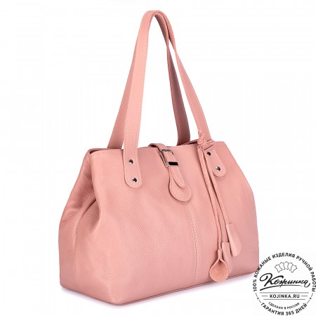 Женская кожаная сумка "Энни New" (роза) 