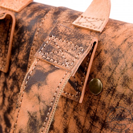 Кожаный рюкзак "Санчо" (старение рыжий)