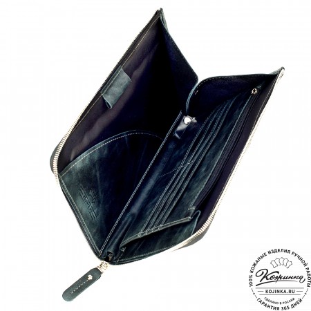 Кожаная папка для документов "Кейптаун" (черный антик)