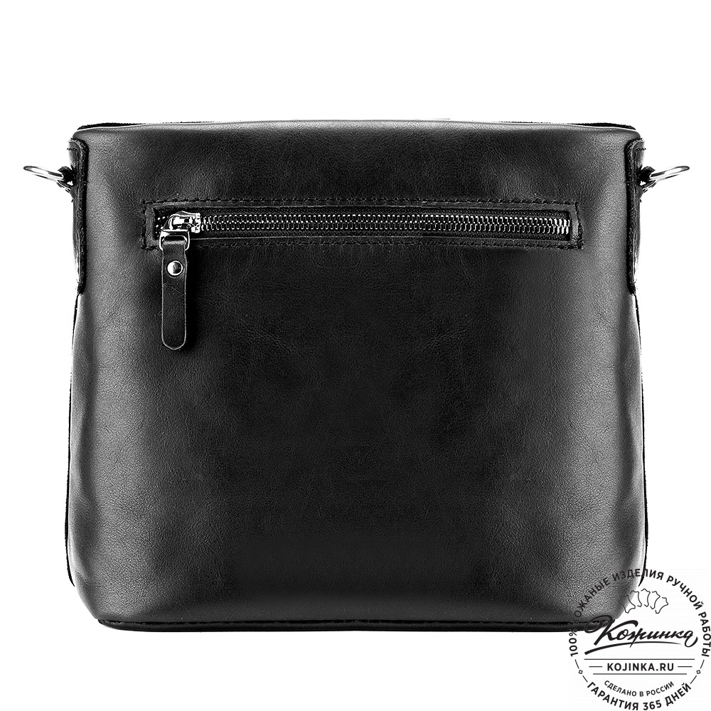 Женская кожаная сумка "Саманта" (чёрная)