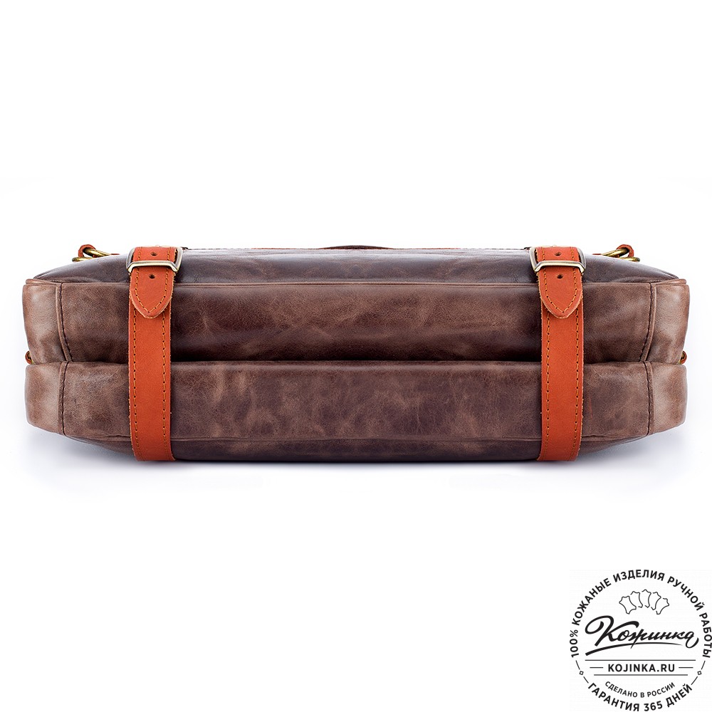 Кожаный портфель "Сталкер" (тёмно-коричневый антик)