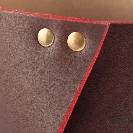 Кожаная шкатулка "Тюби" (коричневая)