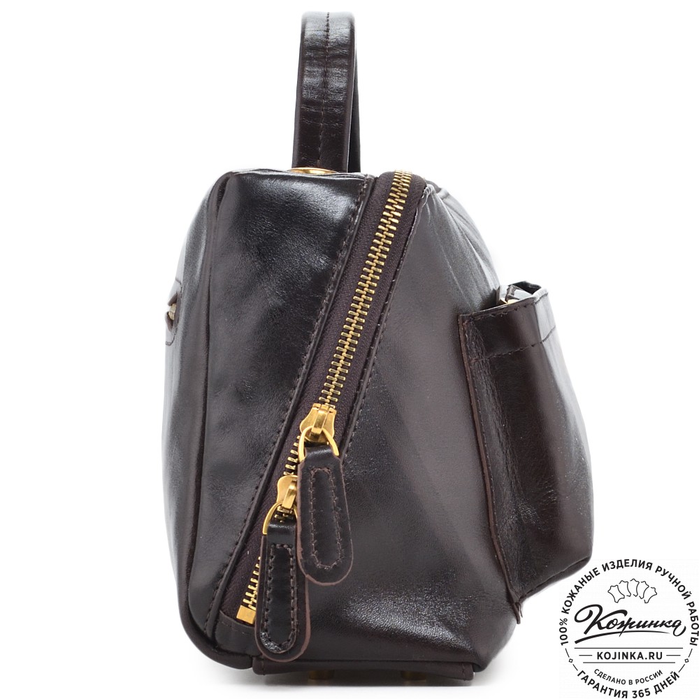 Женская кожаная сумка "Крис" "Кролик в короне"