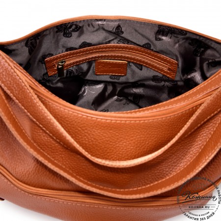 Женская кожаная сумка-трансформер "Ливадия" (рыжий)