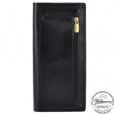 Кожаное портмоне "Монако" "Лис в очках"