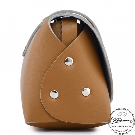  Женская кожаная сумка "Милла макси" (горчица)