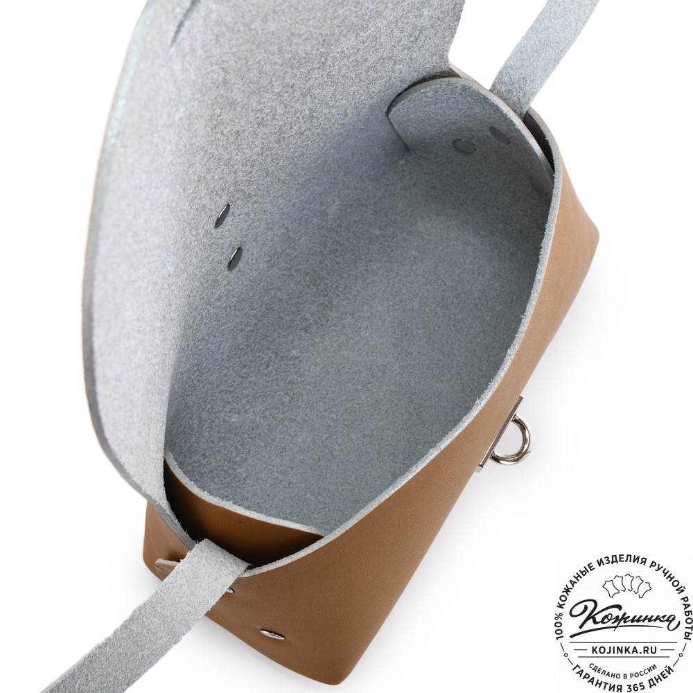  Женская кожаная сумка "Милла макси" (горчица)