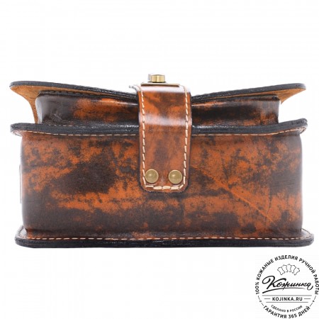 Кожаная сумка ручной работы "Джульетта-нью" (рыжый глянец)