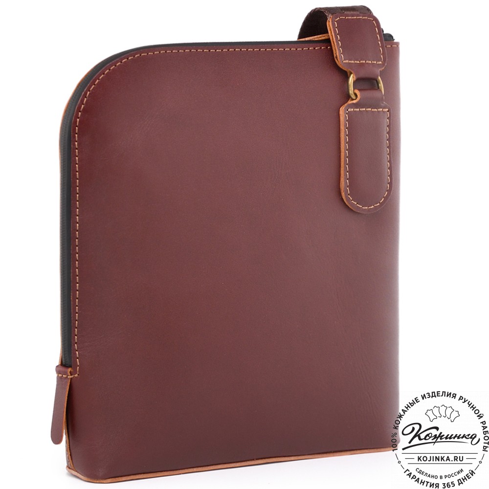 Кожаная сумка "Родос" (коричневая)