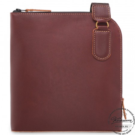 Кожаная сумка "Родос" (коричневая)