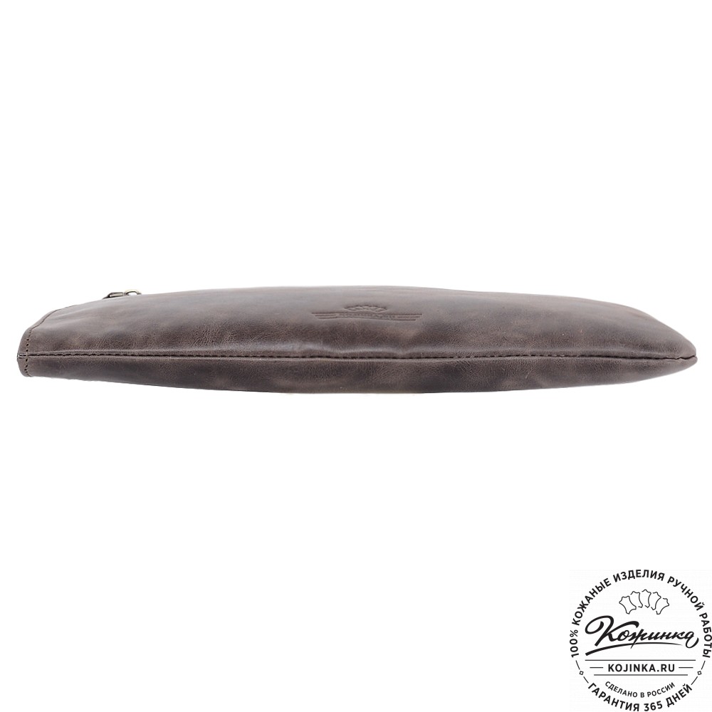  Кожаная папка для документов "Бэн" (темно-коричневый антик)