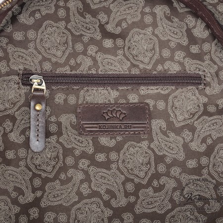  Женский кожаный рюкзак "Джессика" (темно-коричневый антик)