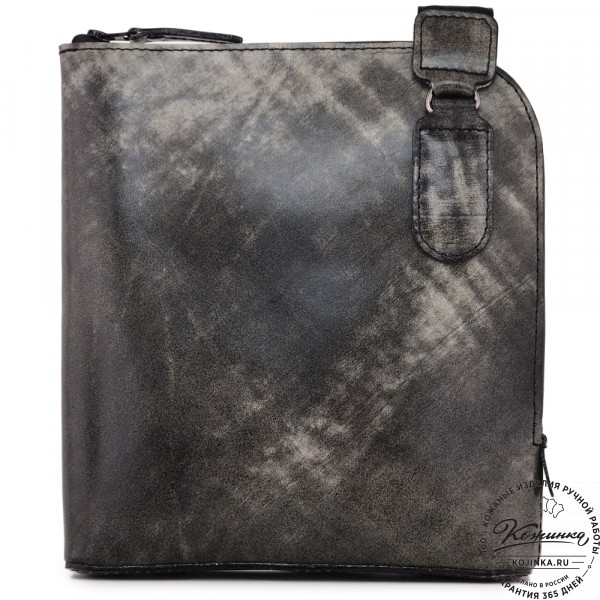 Кожаная сумка "Родос" (пепел глянец). фото 1
