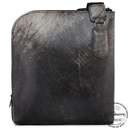 Кожаная сумка "Родос" (пепел глянец)