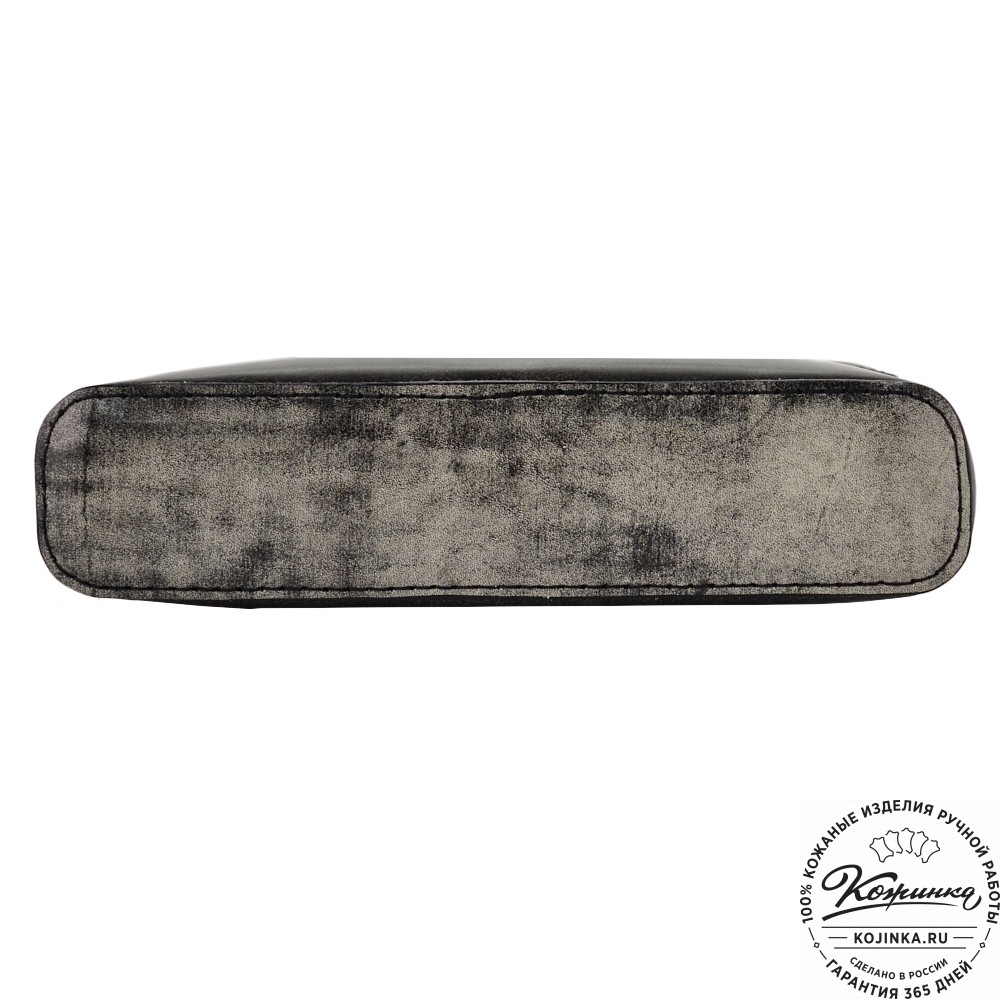 Кожаная сумка "Родос" (пепел глянец)