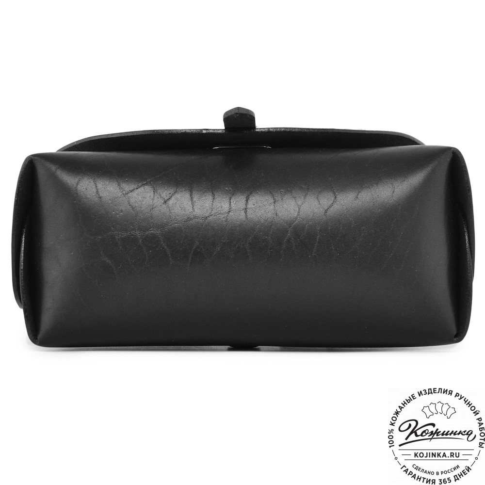 Женская кожаная сумка "Милла макси" (черная)