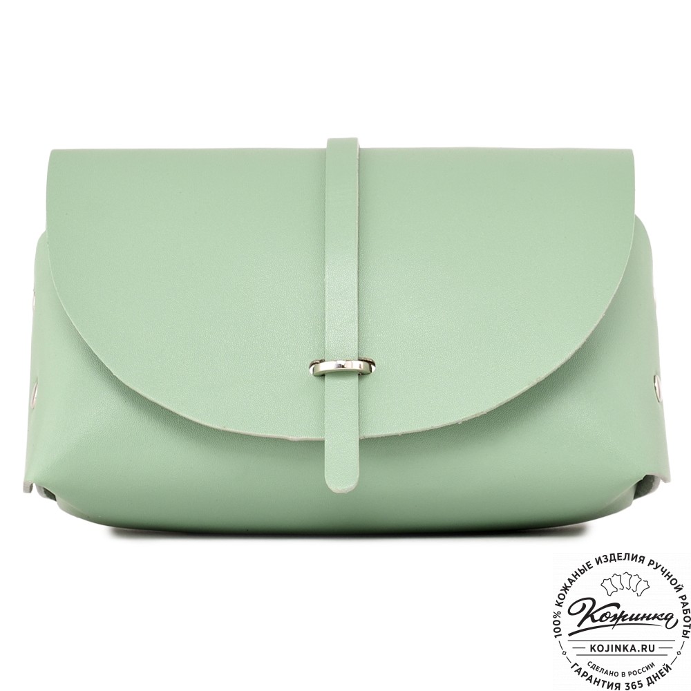 Женская кожаная сумка "Милла макси" (мята)