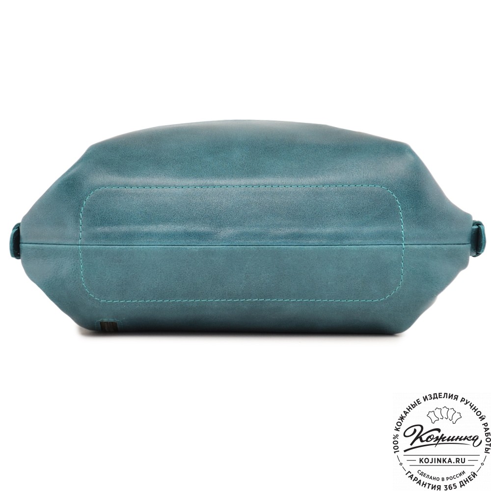  Женский кожаный рюкзак "Паулина" (изумруд) 