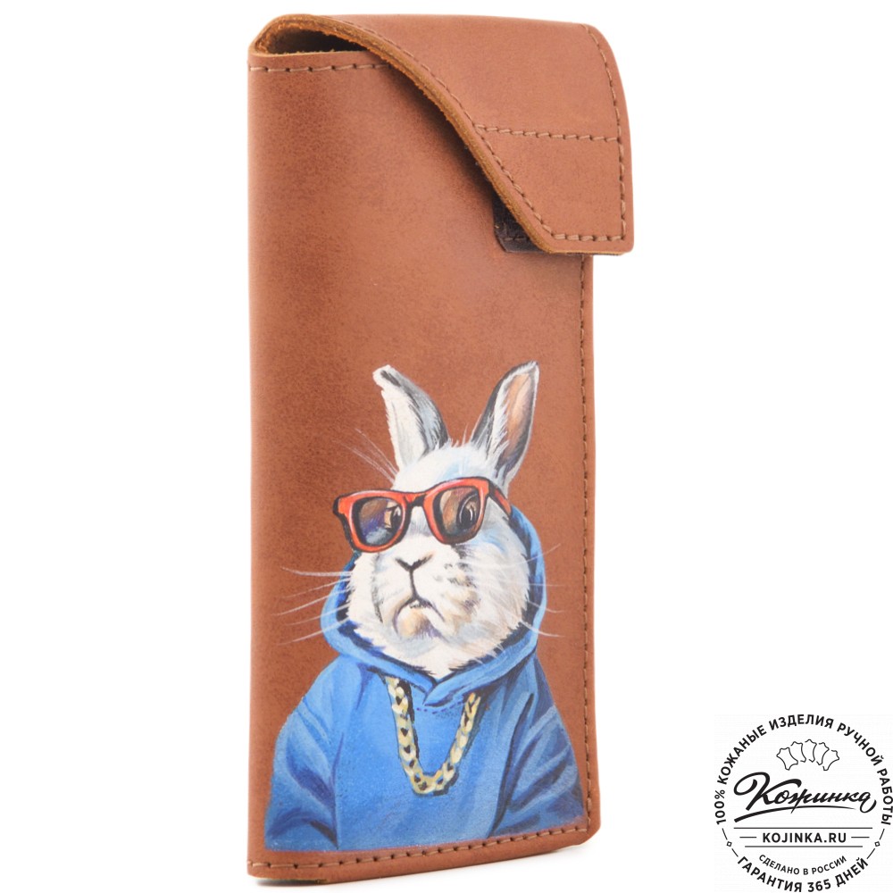 Кожаный футляр для очков "Марокко" "Кроль в очках"