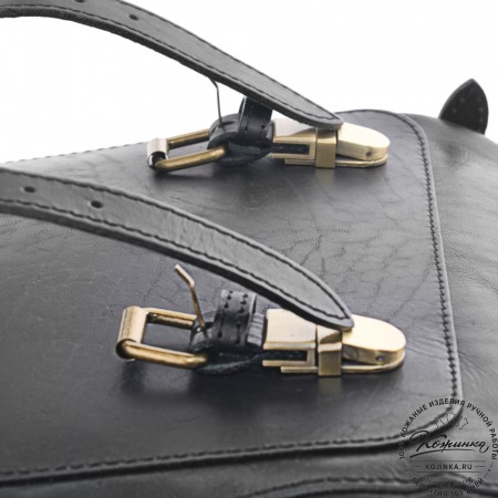 Кожаный рюкзак "Рафаэль""Лев" (черный)