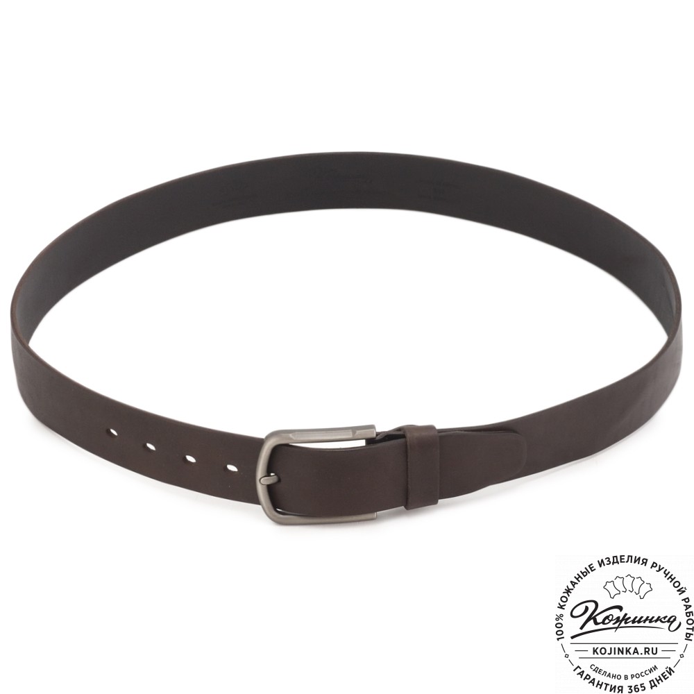 Кожаный ремень "Канзас" (коричневый)