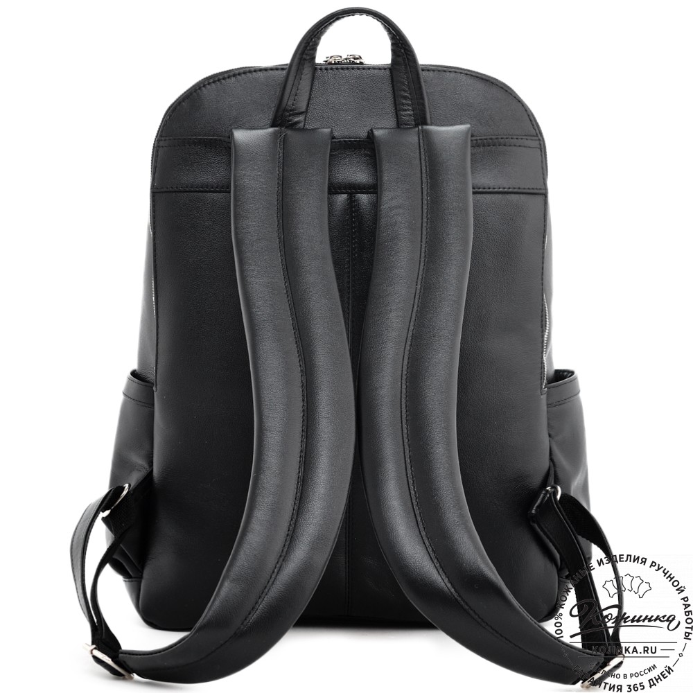 Кожаный рюкзак "Гудвин" (чёрный)