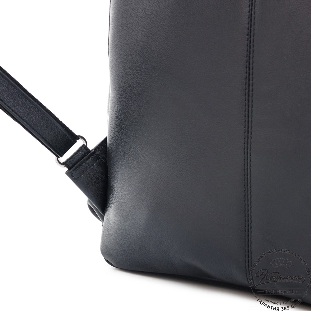 Кожаный рюкзак "Гудвин" (чёрный)