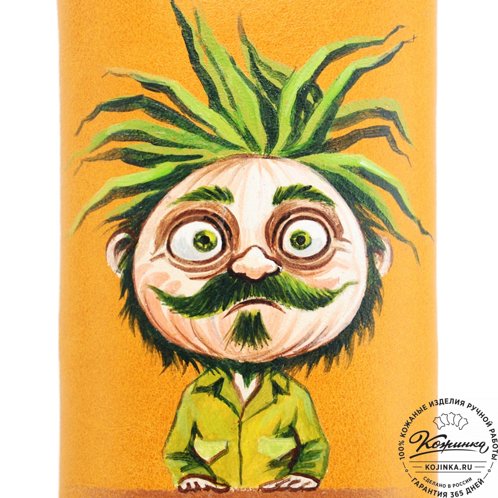 Кожаная ключница «Соло» "Чиполлино" (желтый) 