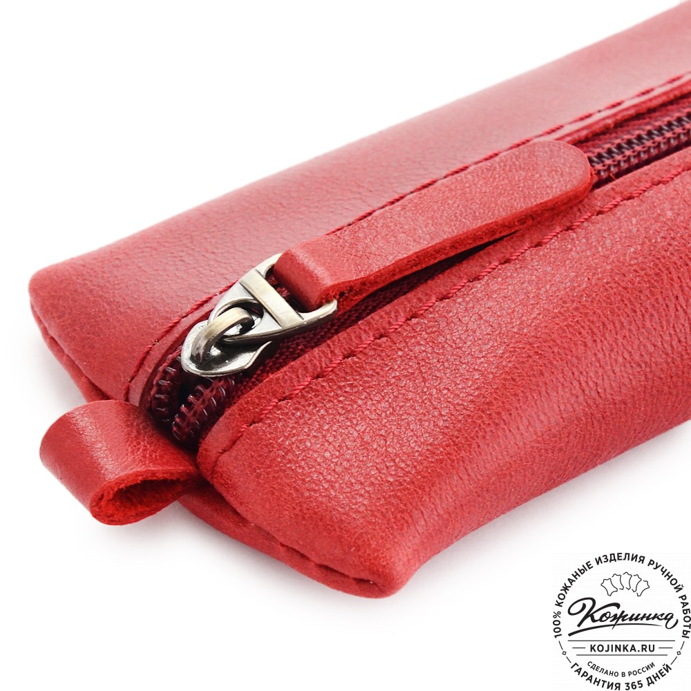 Кожаная ключница «Соло» "Красная королева" (красный)