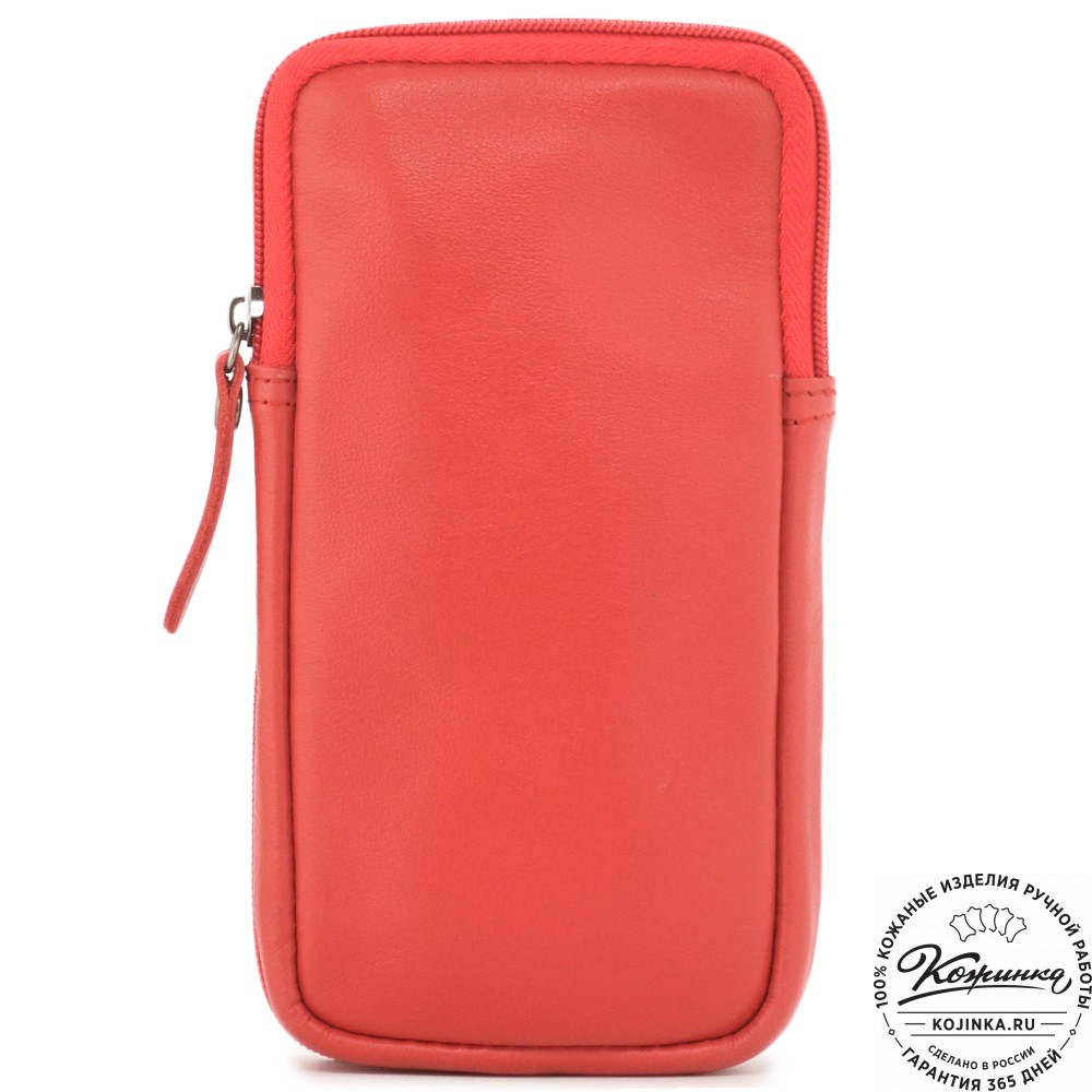 Кожаный клатч "Денвер" (красный)