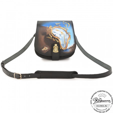 Кожаная сумка ручной работы "Джульетта-нью" "Время Дали"