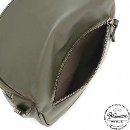 Женская кожаная сумка "Либерти" (хаки)