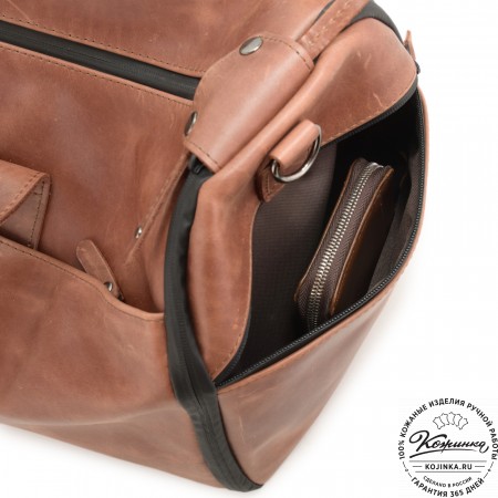 Кожаная сумка-портплед "Титан" (коричневый воск)