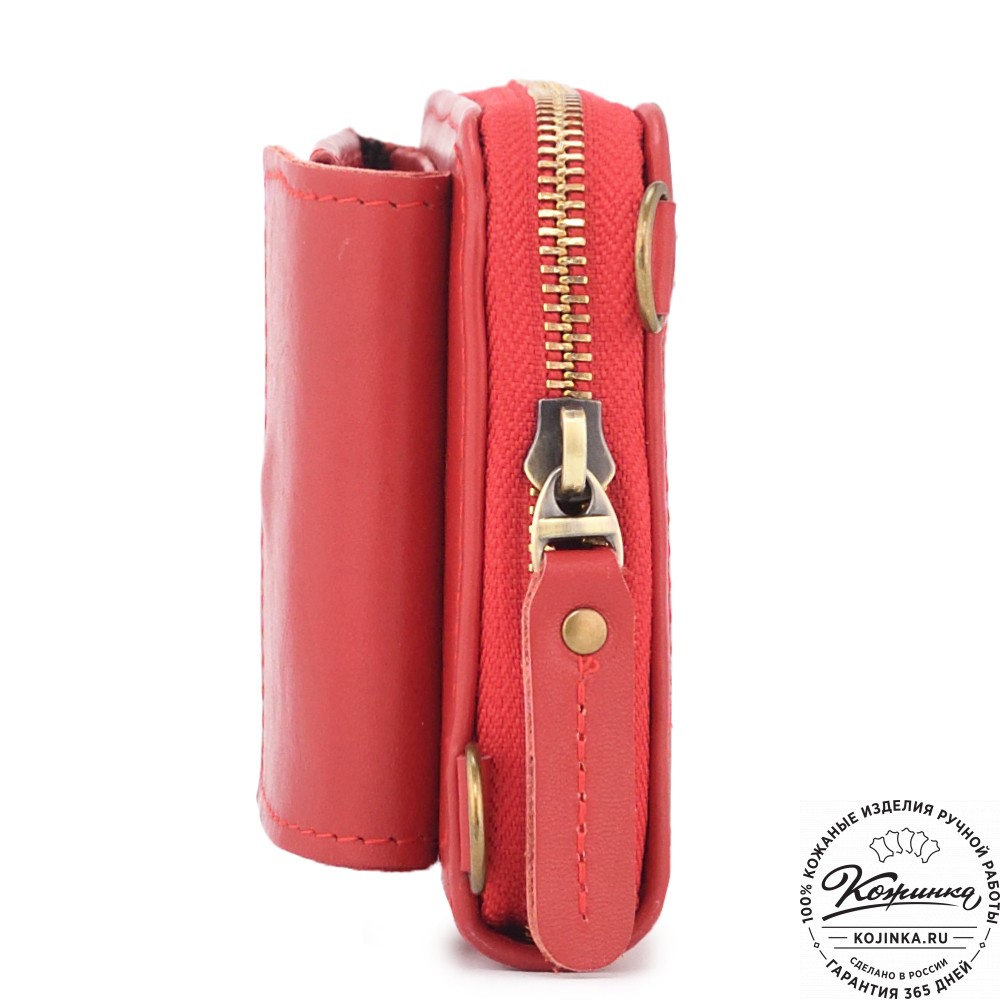 Кожаный клатч "Чукотка" (красный) 