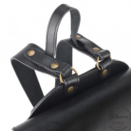 Кожаный рюкзак "Рафаэль" (чёрный)