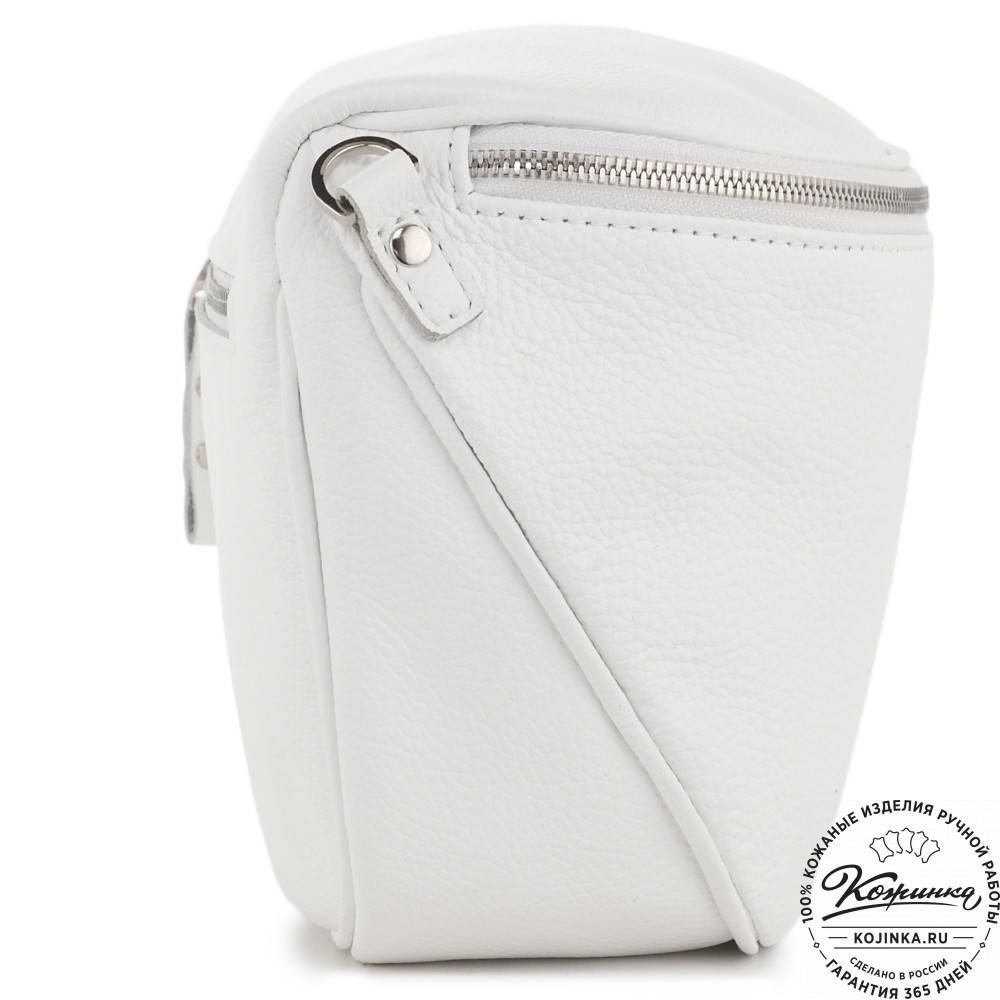 Женская кожаная сумка "Либерти" (белая)