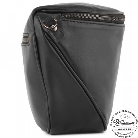 Женская кожаная сумка "Либерти" (черная)