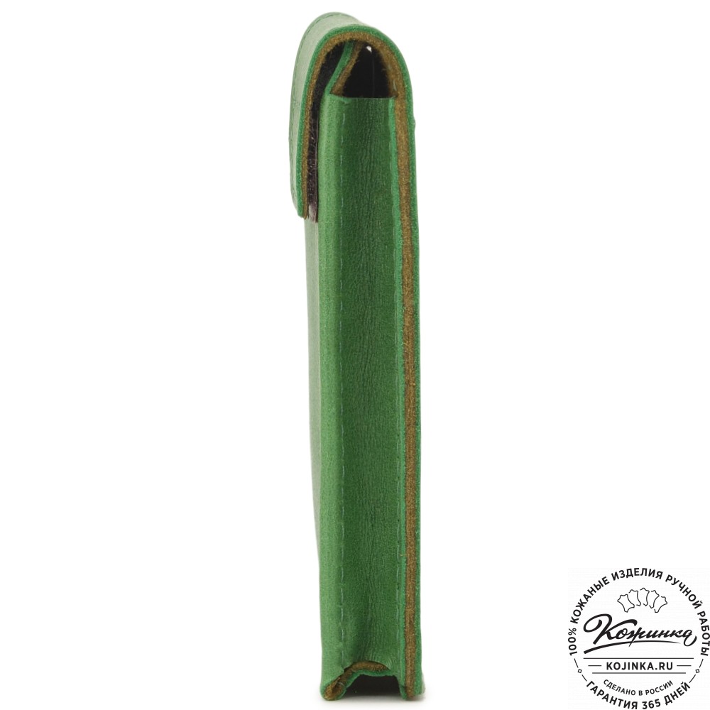 Кожаный футляр для очков "Марокко" (зеленый)