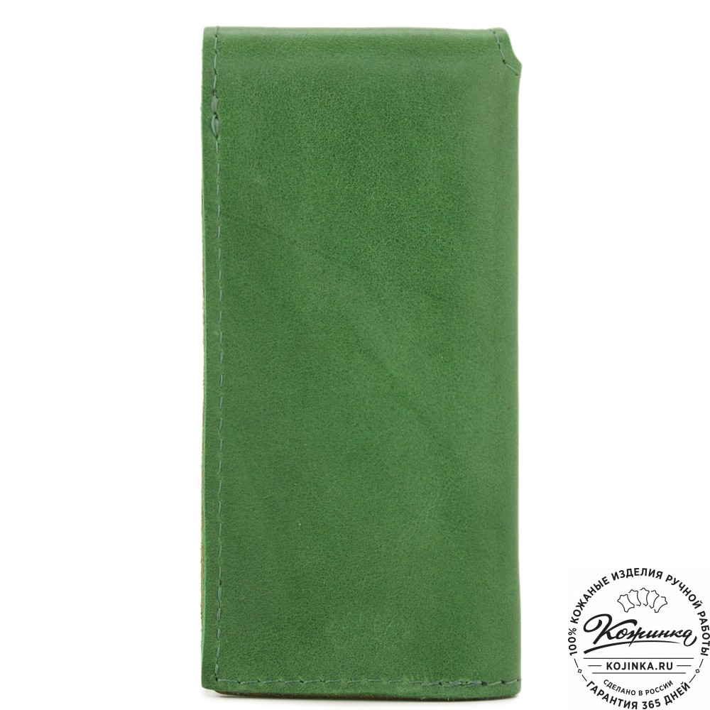 Кожаный футляр для очков "Марокко" (зеленый)