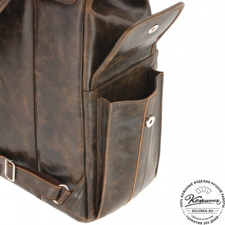 Кожаный рюкзак "Ганнибал" (коричневая наппа)
