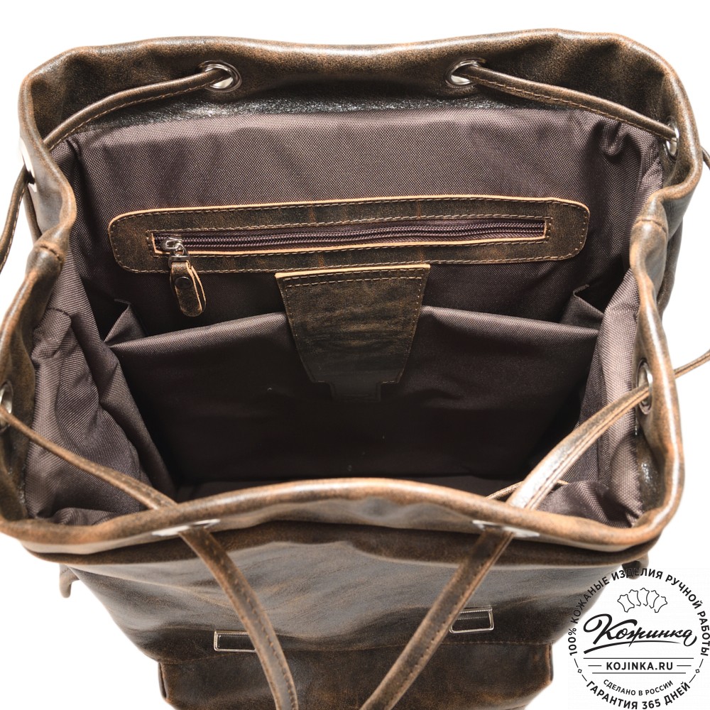 Кожаный рюкзак "Ганнибал" (коричневая наппа)