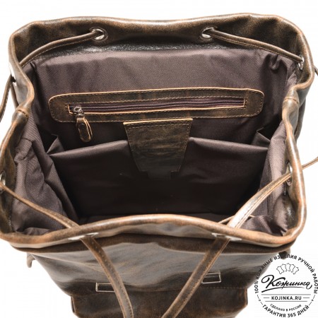 Кожаный рюкзак "Ганнибал" (коричневая наппа)