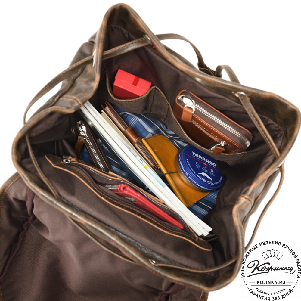 Кожаный рюкзак "Ганнибал" (коричневая наппа)