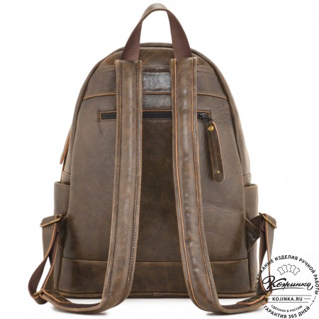 Кожаный рюкзак "Старк" (коричневая наппа)