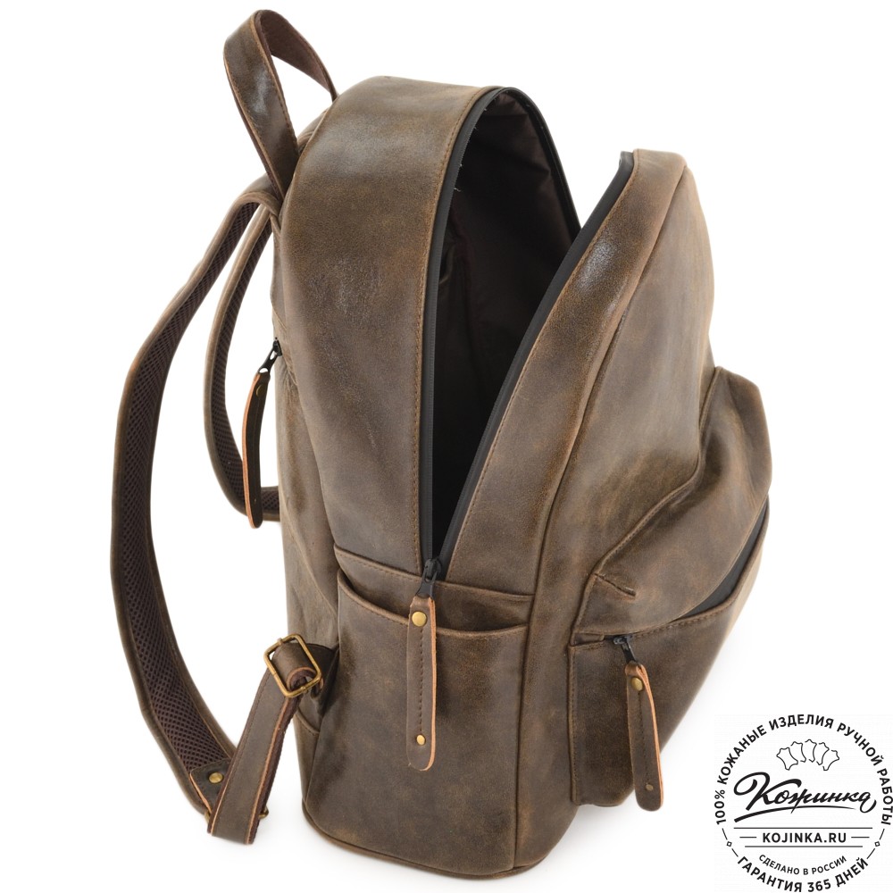 Кожаный рюкзак "Старк" (коричневая наппа)